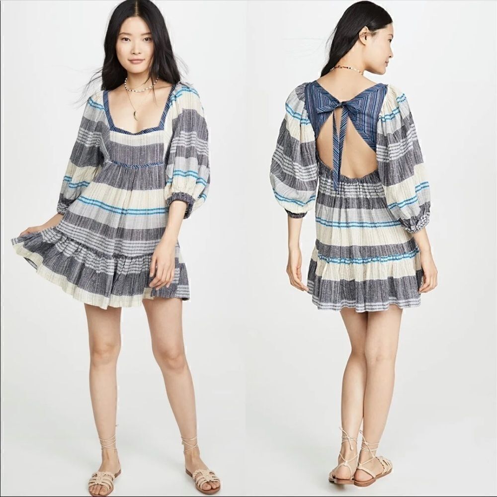 Free people Cozy Striped Mini Dress Size XS